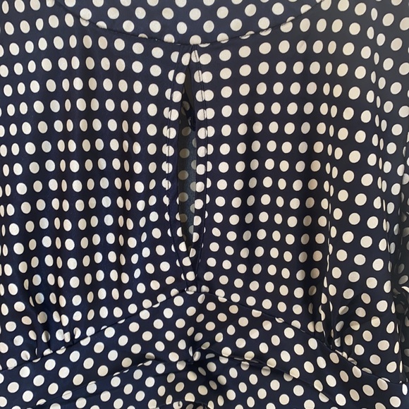 BCBG Navy Tieback Top - LIKE NEW - Picture 6 of 6